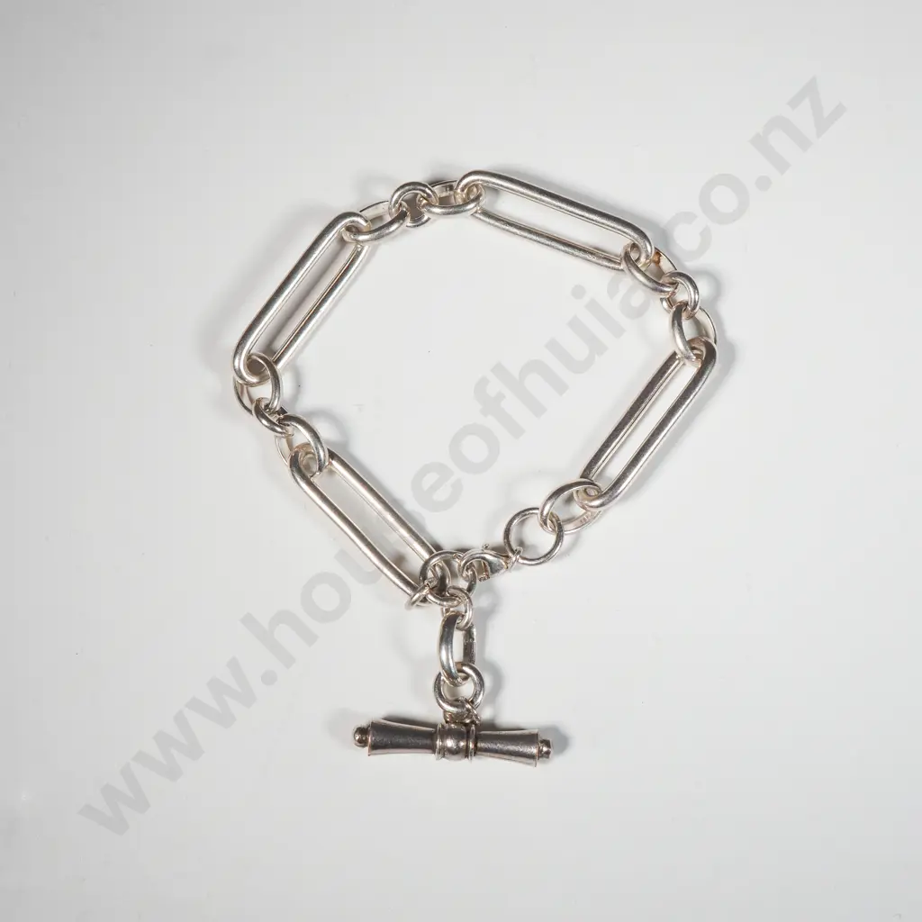 Substantial Sterling Silver Bracelet Image 1++