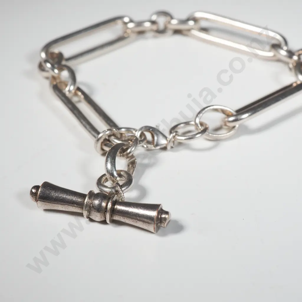 Substantial Sterling Silver Bracelet Image 1++