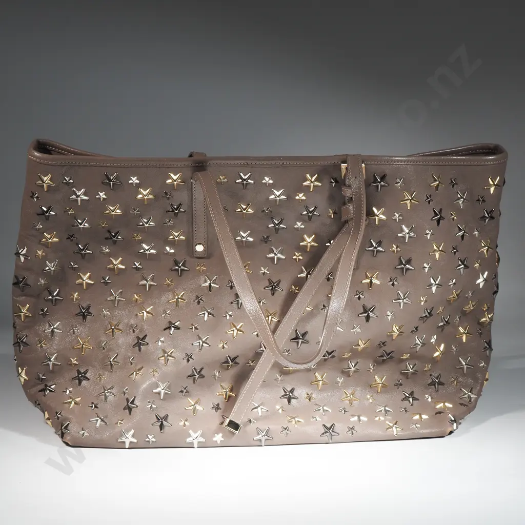 JIMMY CHOO Sasha Star Studded Tote Bag Image 1++