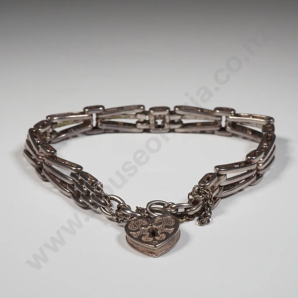 Sterling Silver Gatelink Bracelet  Image 1++