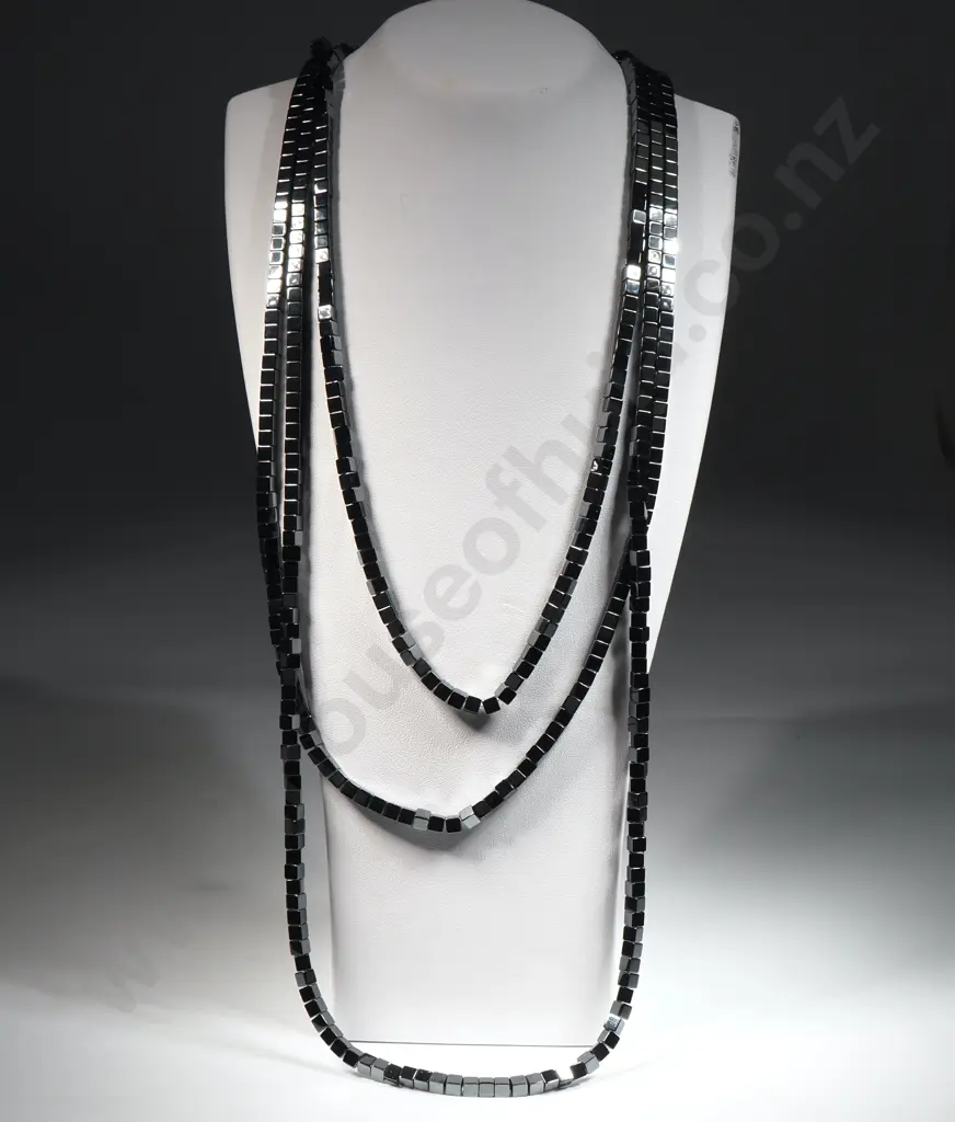 Three Stand Hermitite Necklace. Image 1++