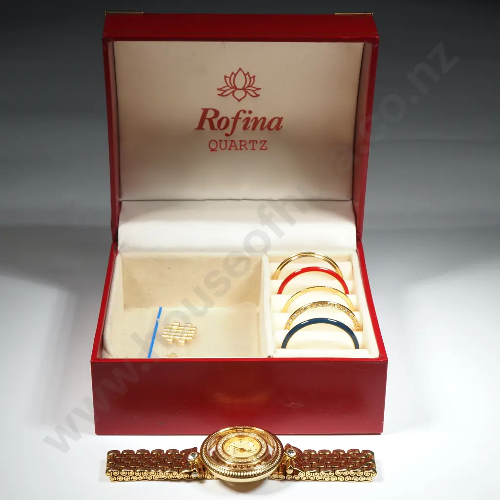 Cased Rofina Quartz Wrist Watch Image 1++