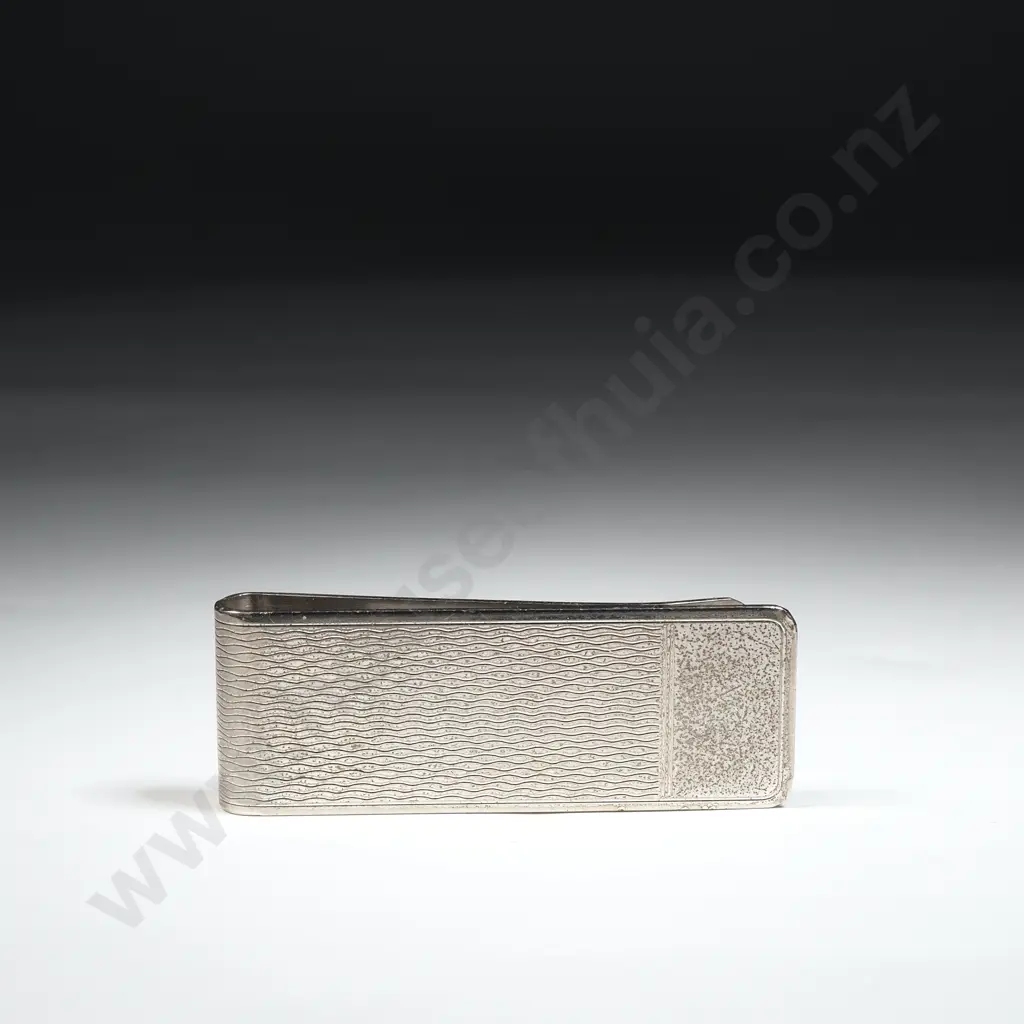 Vintage Sterling Silver Money Clip Image 1++