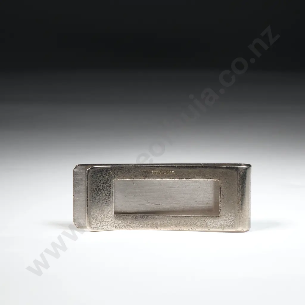 Vintage Sterling Silver Money Clip Image 1++