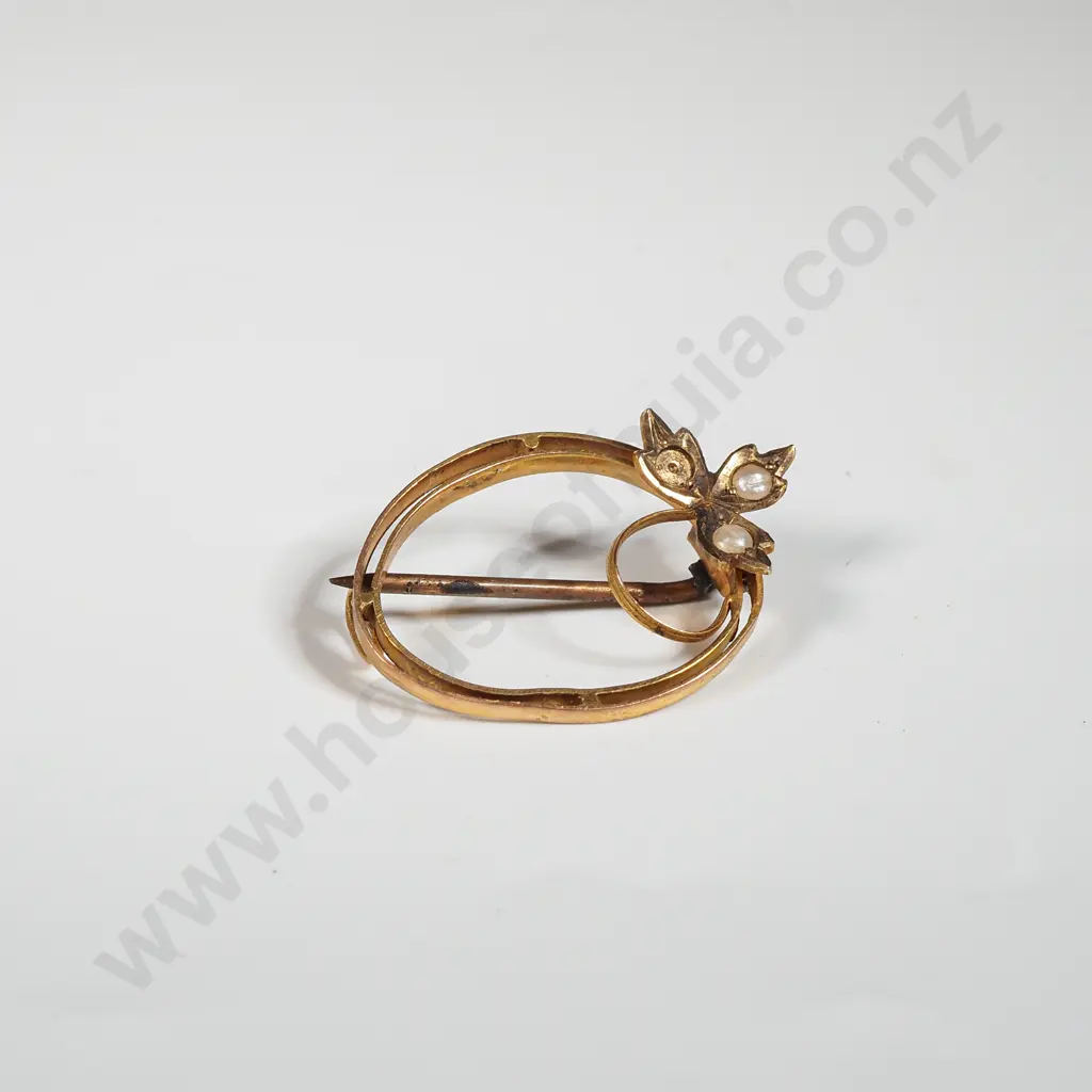 9ct Gold Brooch A/F Image 1++