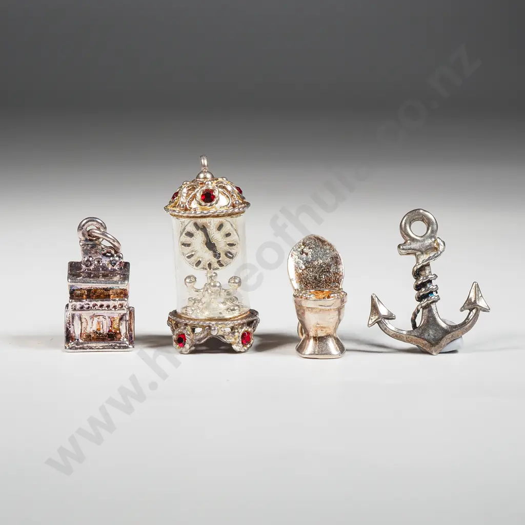 Four Sterling Silver Charms Image 1++