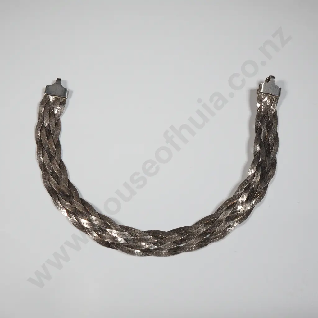 Sterling Silver Plaited Bracelet  Image 1++
