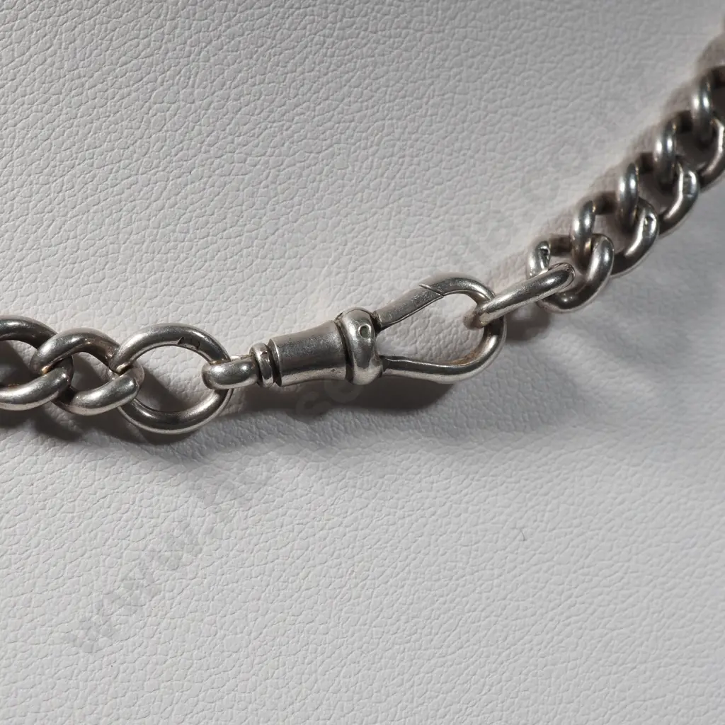 Sterling Silver Fob Chain with Swivel Attachment Image 1++