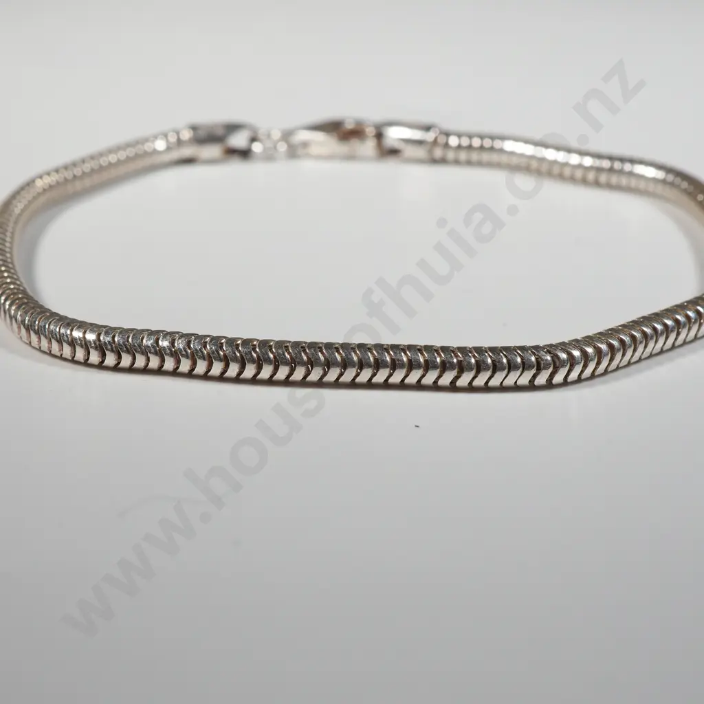 Sterling Silver Snake Link Bracelet Image 1++