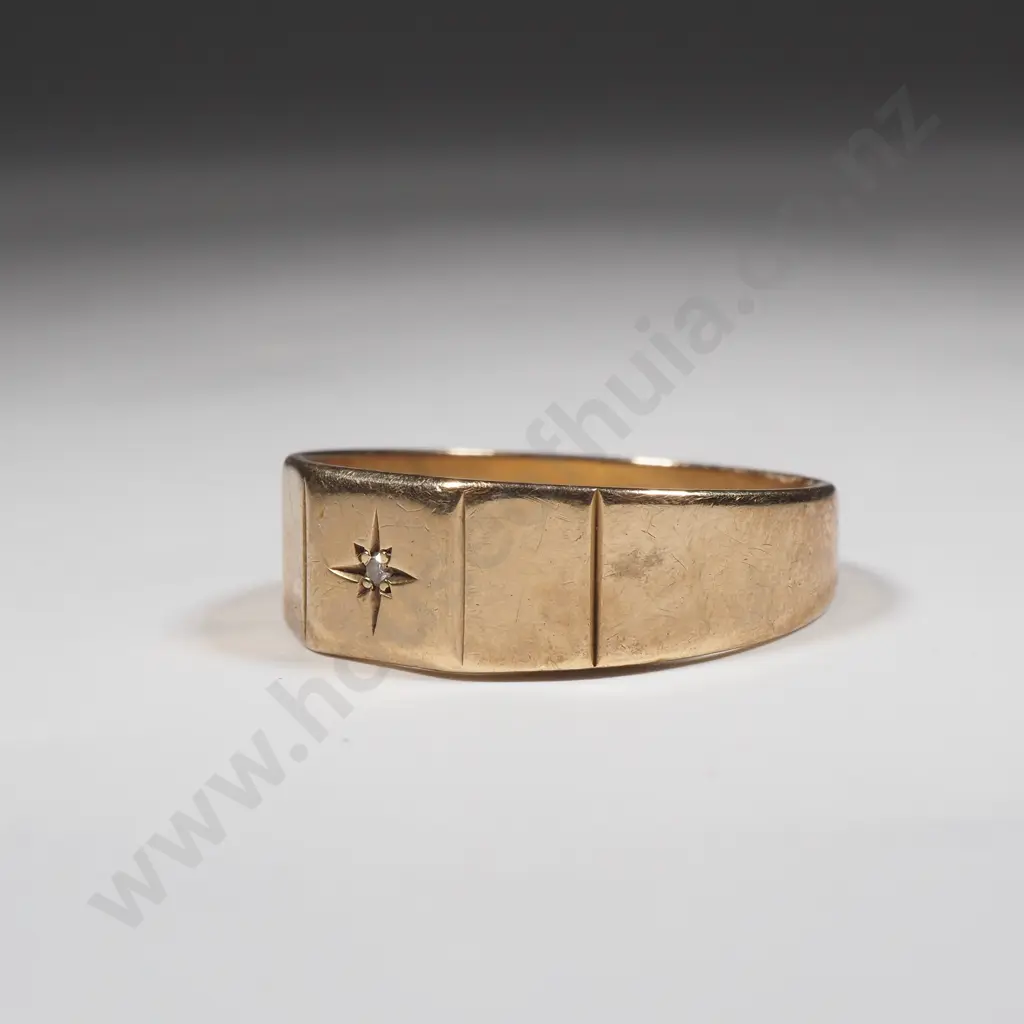 9ct Gold Diamond Ring Image 1++