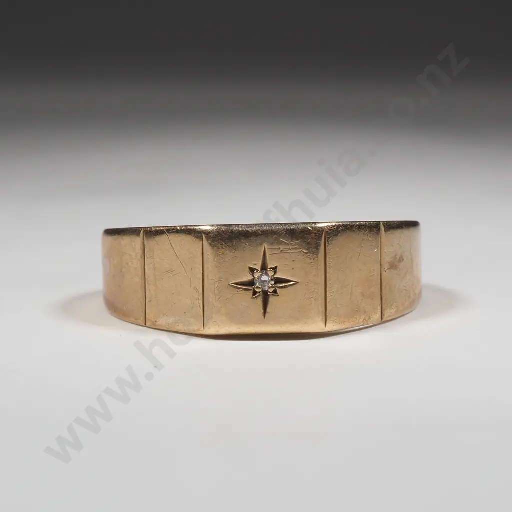 9ct Gold Diamond Ring Image 1++