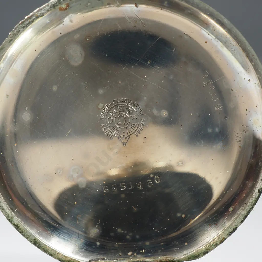 Omega Silver Plate Half Hunter Pocket  Image 1++