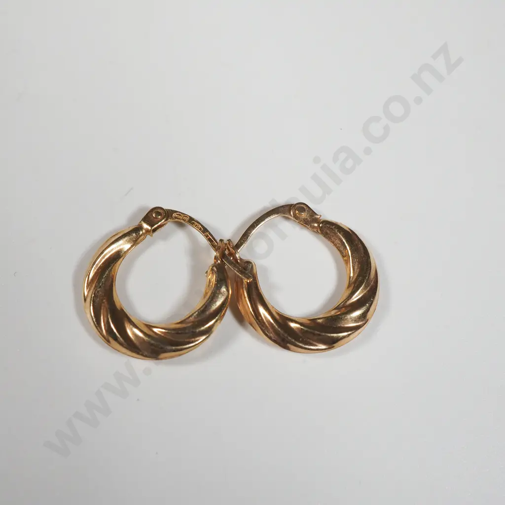 9ct Gold Earrings Image 1++