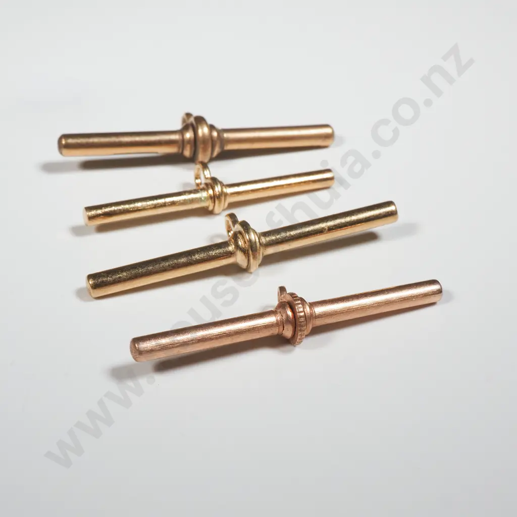 4 Rolled Gold or Gold Plated T Bars Image 1++