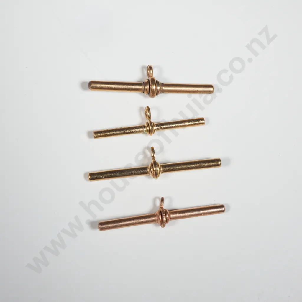 4 Rolled Gold or Gold Plated T Bars Image 1++