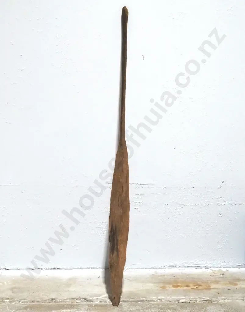 Pre-European Wooden Waka Hoe (Canoe Paddle) - Y16163 Image 1++
