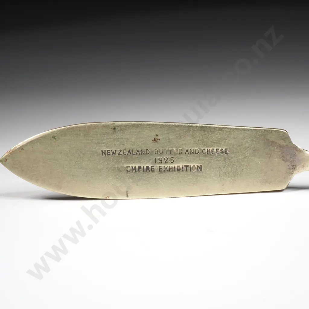 1925 New Zealand Empire Exhibition Butter & Cheese Butter Knife Image 1++