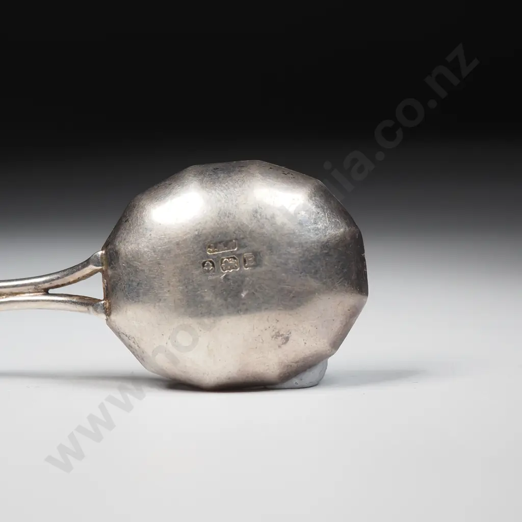 Sterling Silver Greenstone Spoon Image 1++