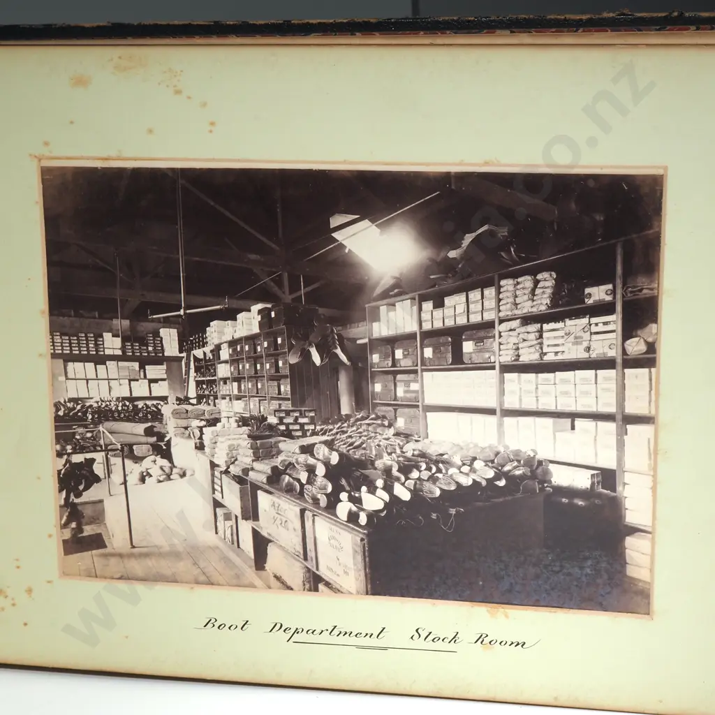 Antique 1880’s Early NZ   Photograph Album Depicting Photos Of  Sargood & Sons Warehouse/Shop Aucklan Image 1++