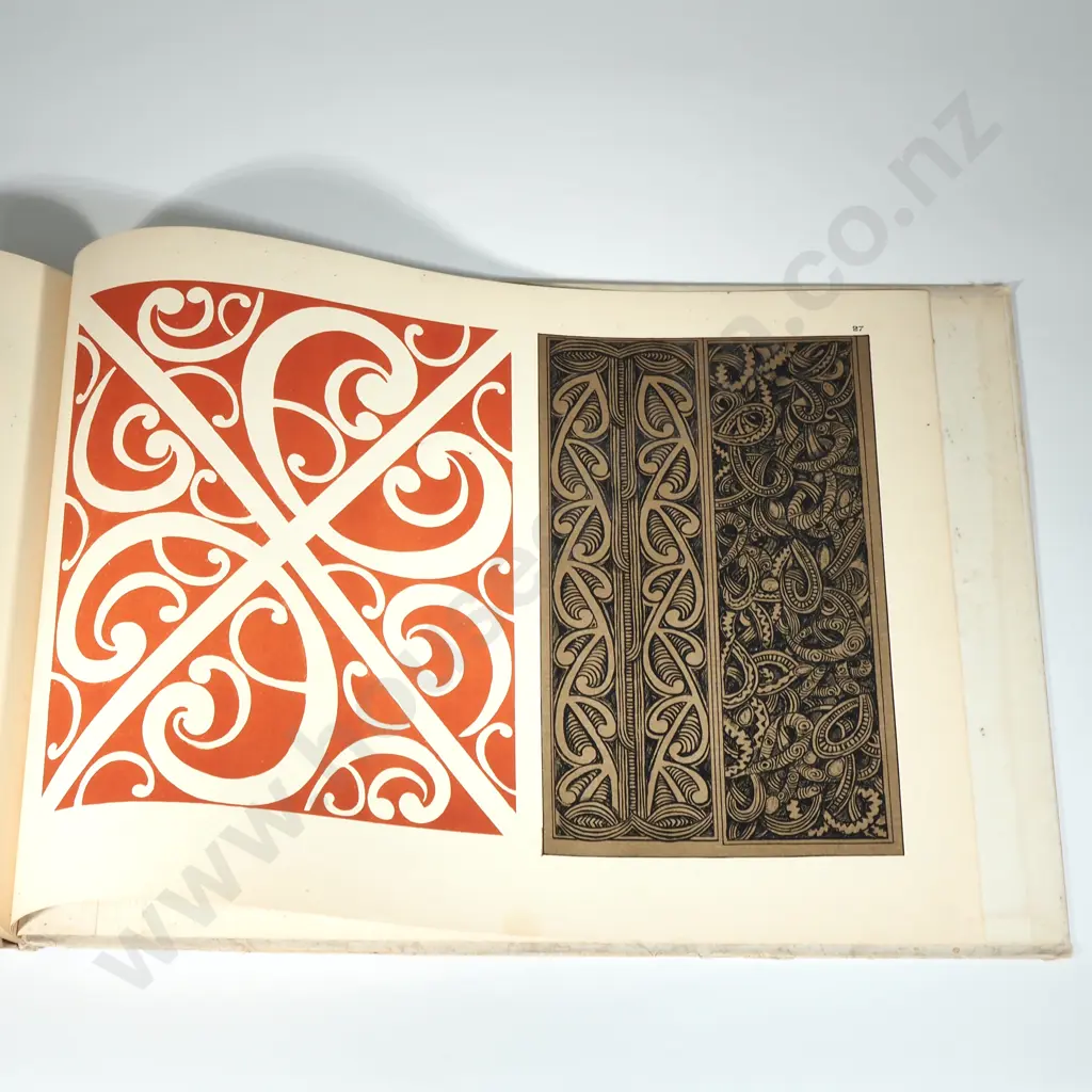 Rare First Edition of The Book "Maori Patterns Painted & Carved"  By J H Menzies, Publisher ChCh  Smith and Anthony,1910 Image 1++