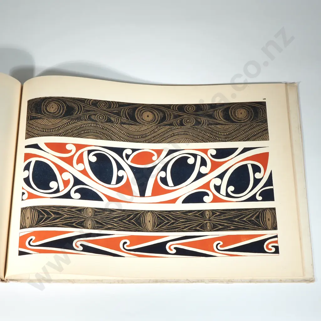 Rare First Edition of The Book "Maori Patterns Painted & Carved"  By J H Menzies, Publisher ChCh  Smith and Anthony,1910 Image 1++