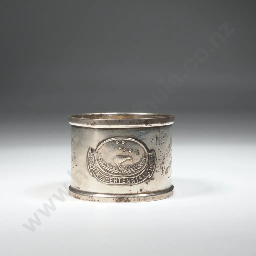 Sterling Silver 1940 Centennial Exhibition Napkin Ring Image 1++