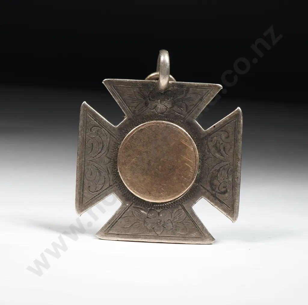 Antique Sterling Silver New Zealand Made 1st Prize Fob by A Stoneham Image 1++