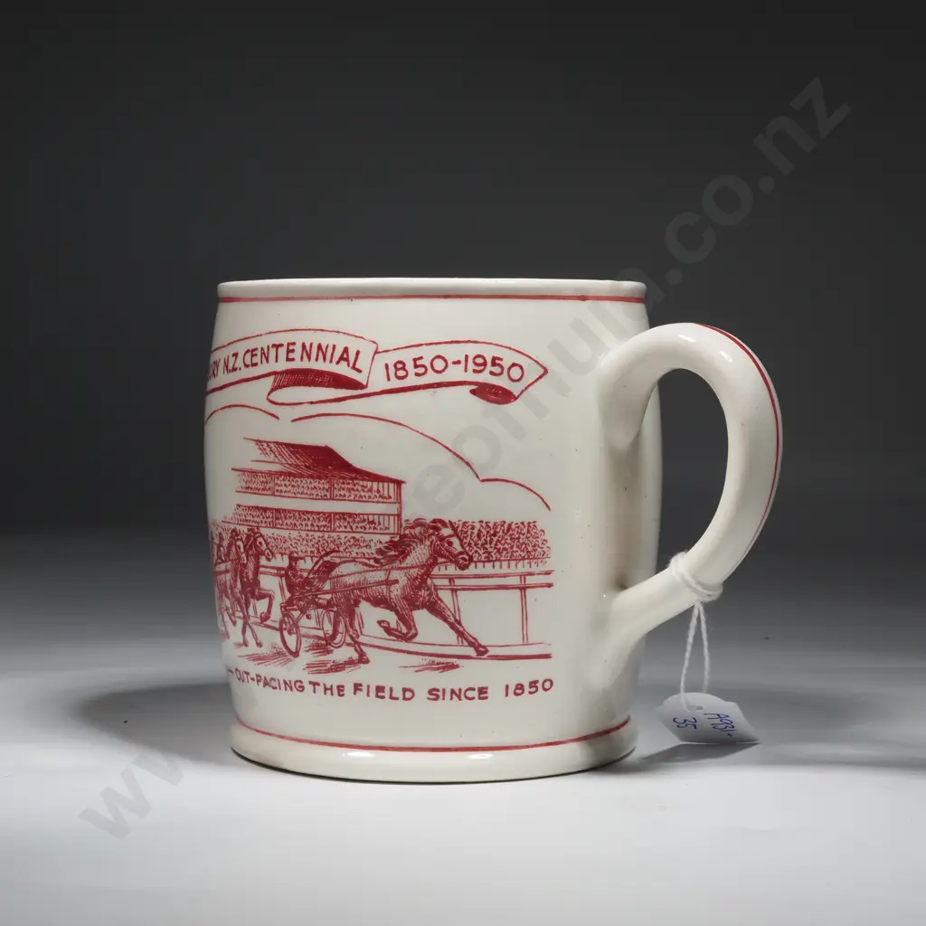 1950 Crown Lynn Empire Games Commemorative Mug by Potter Ernest Shufflebotham A/F Image 1++