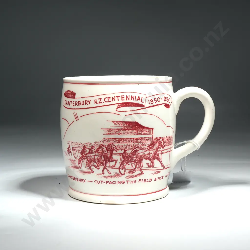1950 Crown Lynn Empire Games Commemorative Mug by Potter Ernest Shufflebotham A/F Image 1++