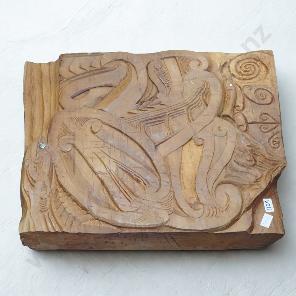 Piece Of Maori Wood Carving Or Whakairo Rakau. Possibly Rimu.  Image 1++