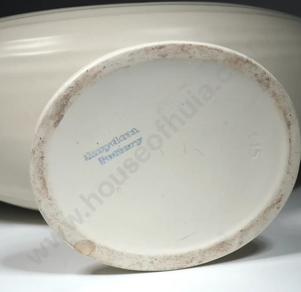Crown Lynn Bamboo Boat. Vase No. 615. Image 1++