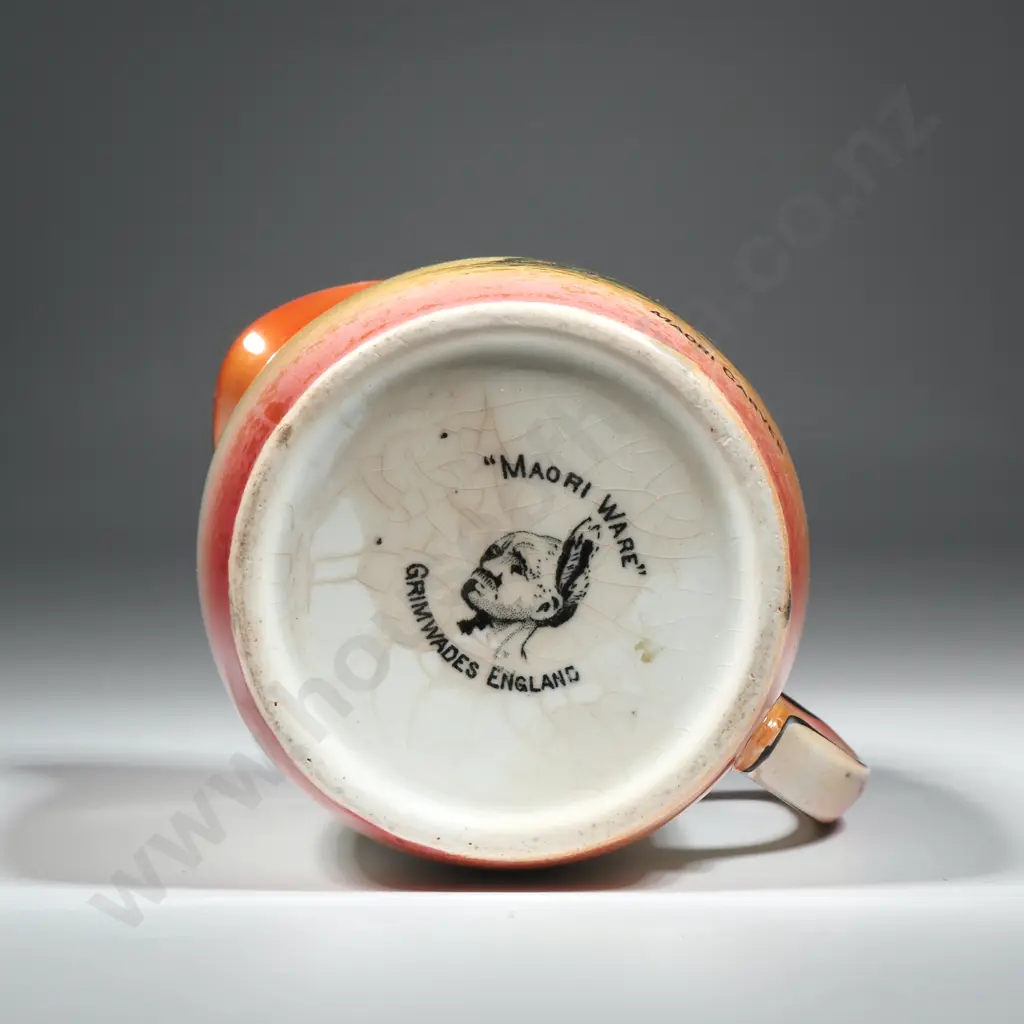 Grimwades Maori Ware Milk Jug A/F - Repair to Lip Image 1++