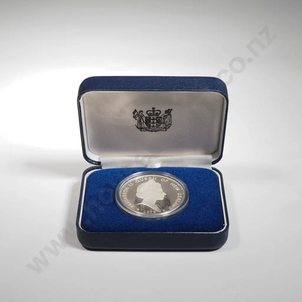 1979 New Zealand Silver Proof Dollar Coin  Image 1++