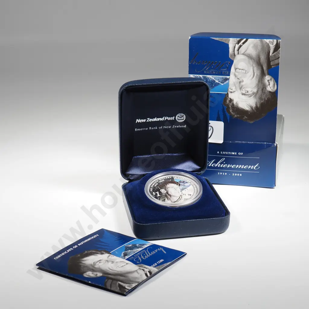2008 Sir Edmund Hilary One Ounce Silver Proof Coin  Image 1++