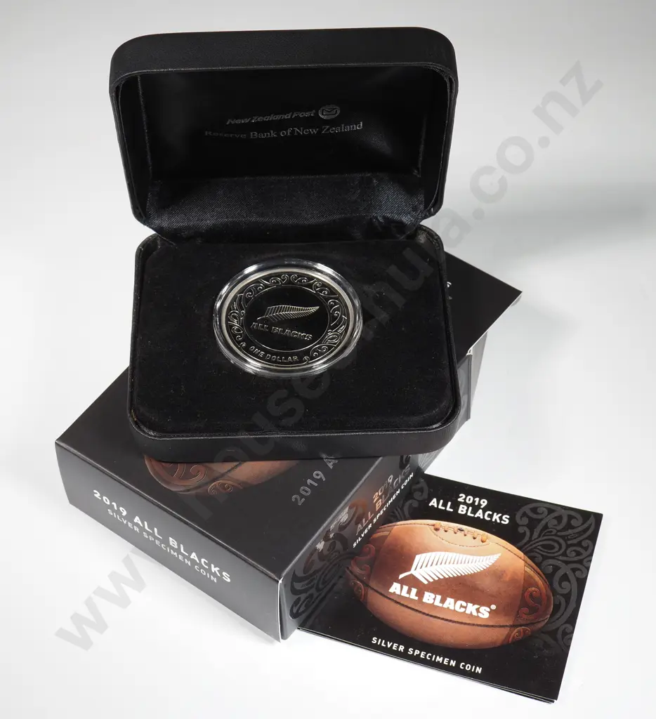 2019 All blacks One Ounce Silver Specimen Coin  Image 1++