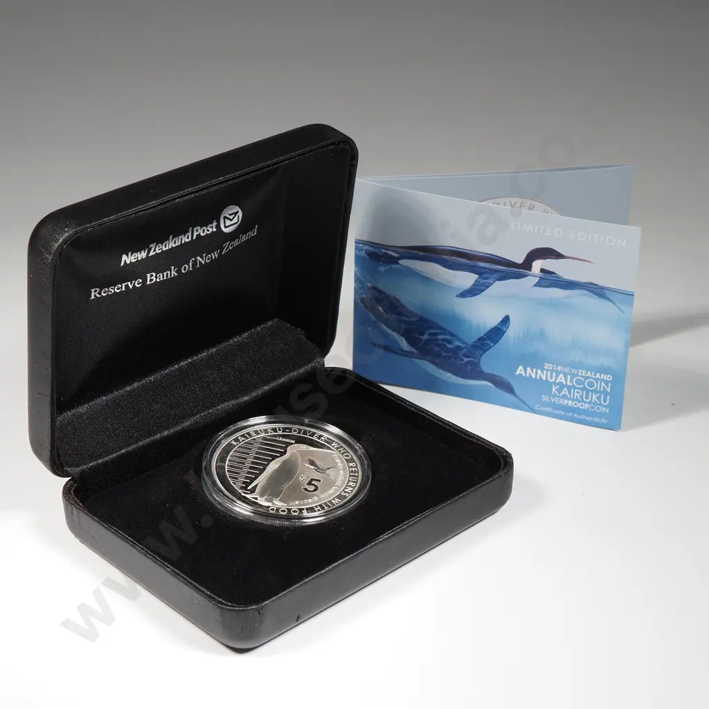 2014 Kairuki Five Dollar One Ounce Silver Proof Coin  Image 1++