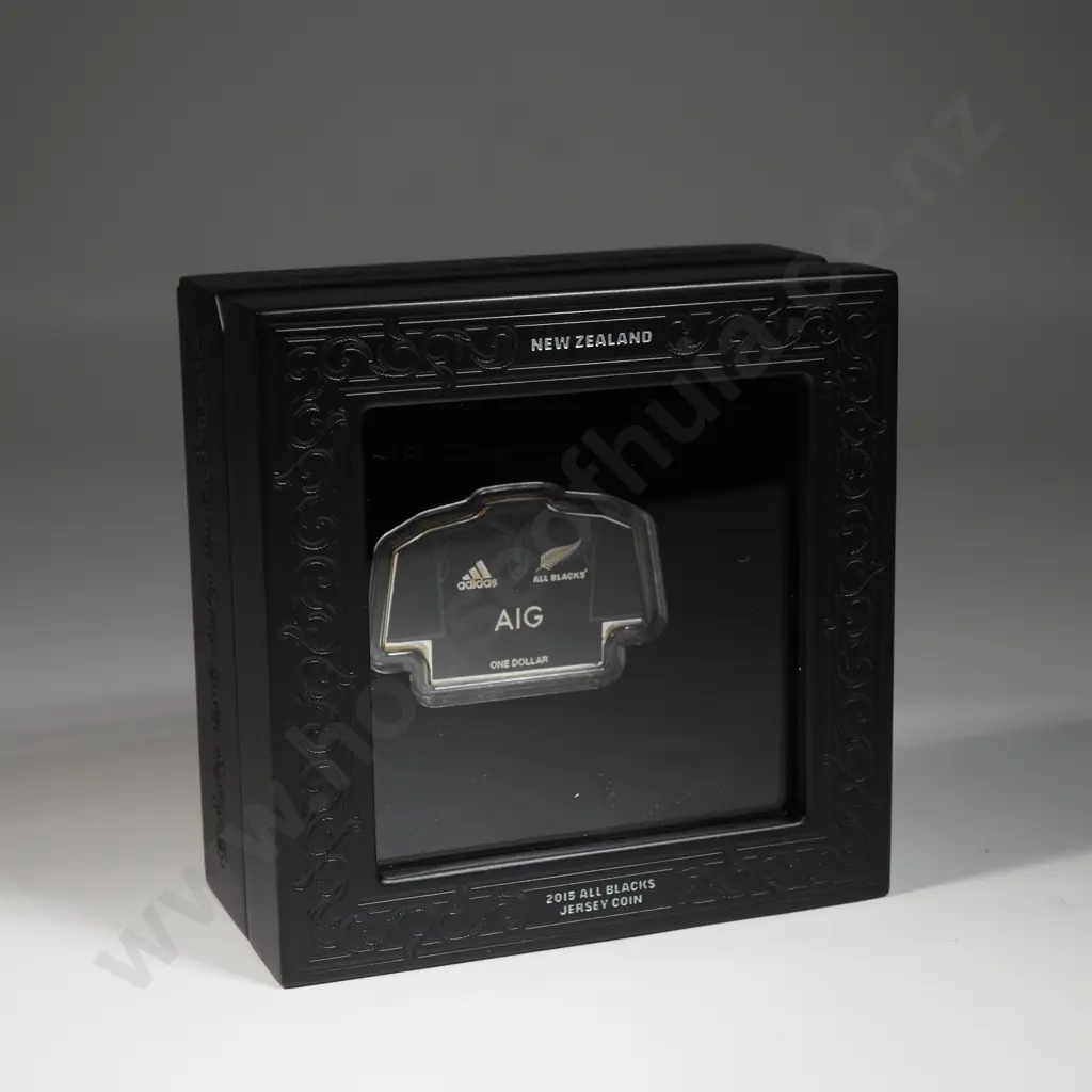 2015 All Blacks Jersey One Ounce Silver Proof Coin  Image 1++
