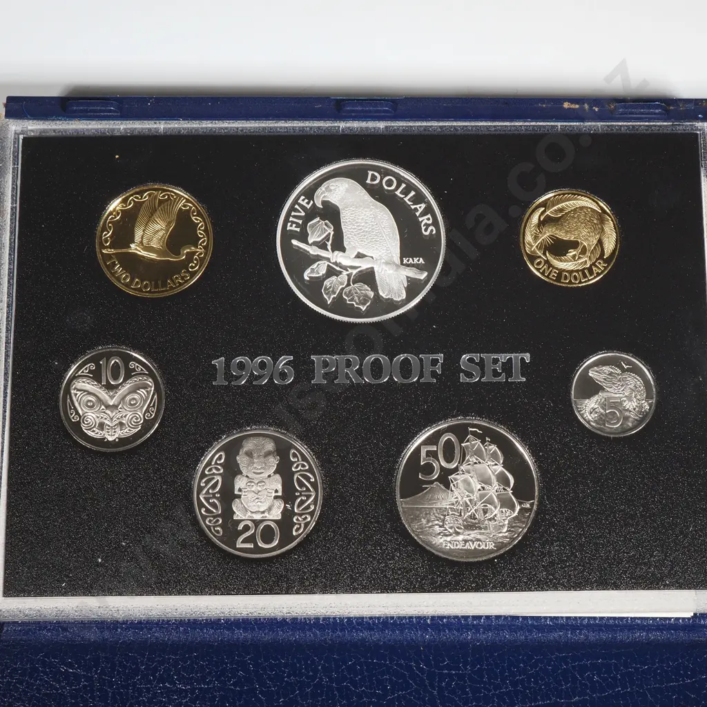 1998 New Zealand Proof Coin Set Image 1++
