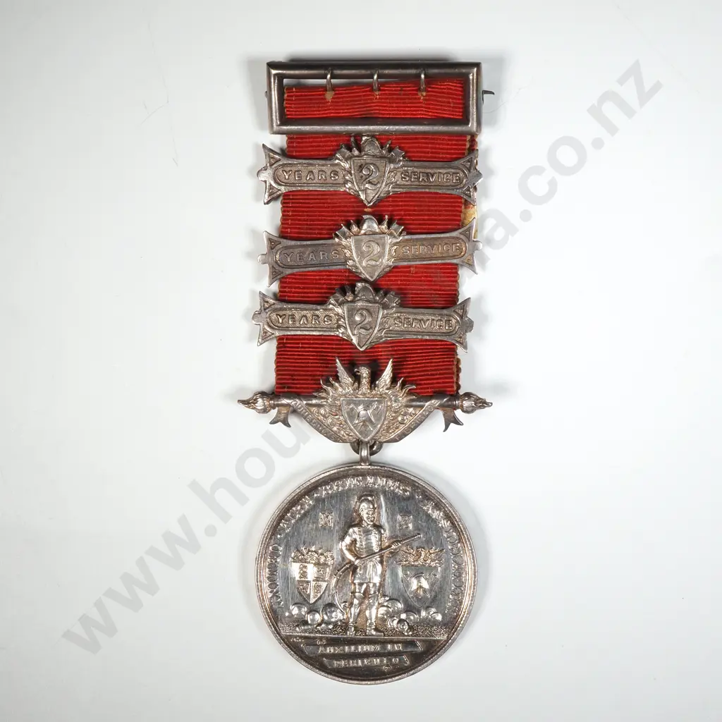 1909 UFBA Medal to A Hill Dunedin Fire Board - 56.3 Grams Image 1++