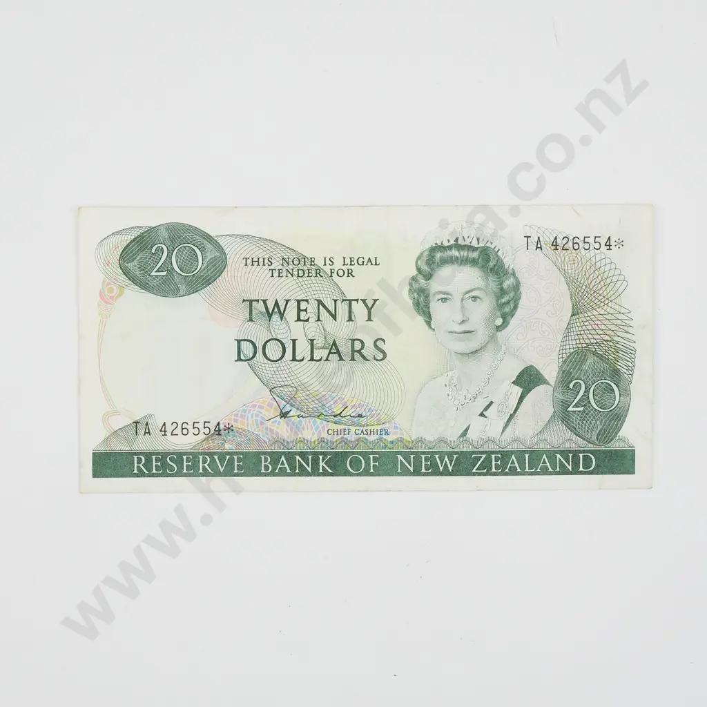 New Zealand Hardie Twenty Dollar Star Banknote  Image 1++