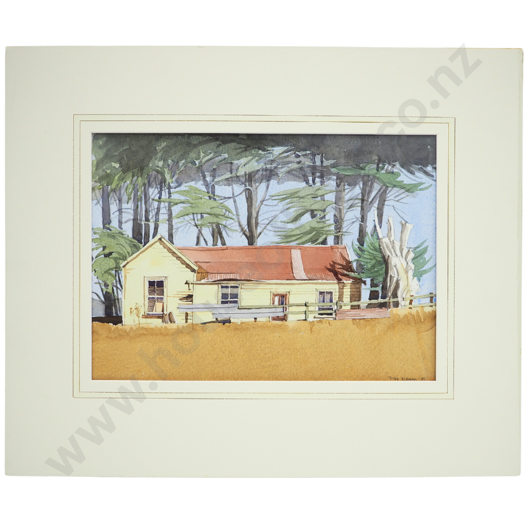 Sir Miles Warren: Untitled (2001) (Cottage in Diamond Harbour) Image 1++