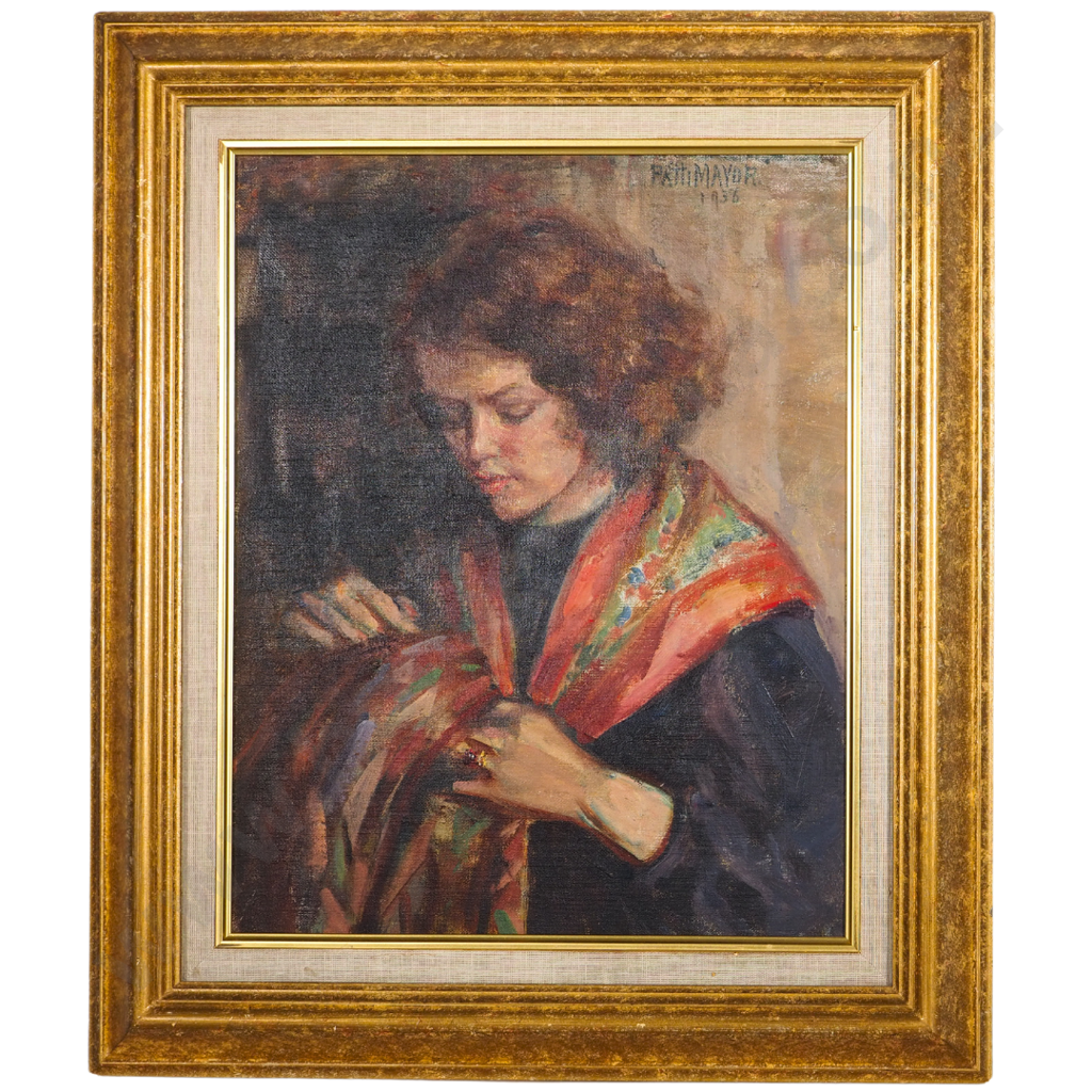 Patti Mayor: Girl with Scarf (1936) Image 1++
