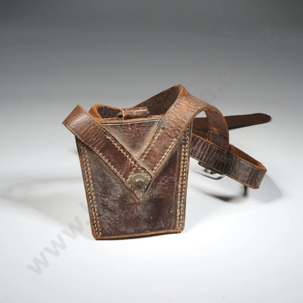 Leather Sword Frog for Sam Browne Belt. Image 1++