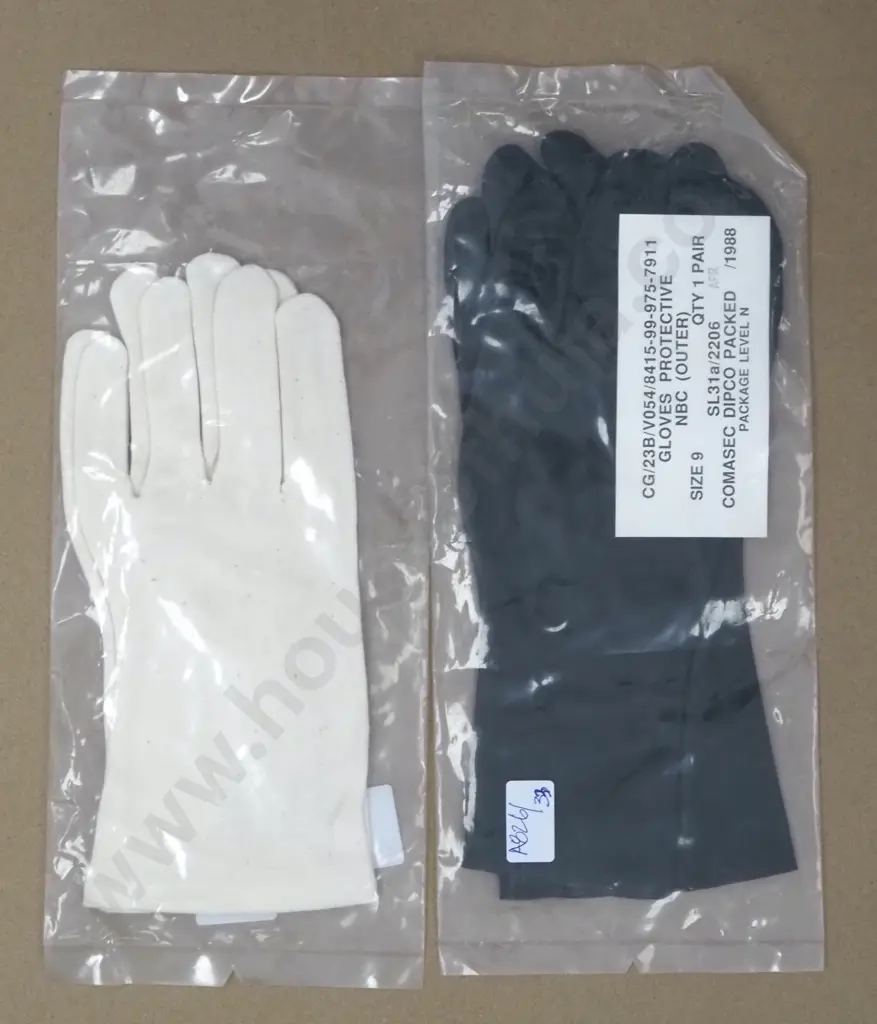Pair of Inner & Outer NBC Gloves (Nuclear Biological & Chemical) Image 1++