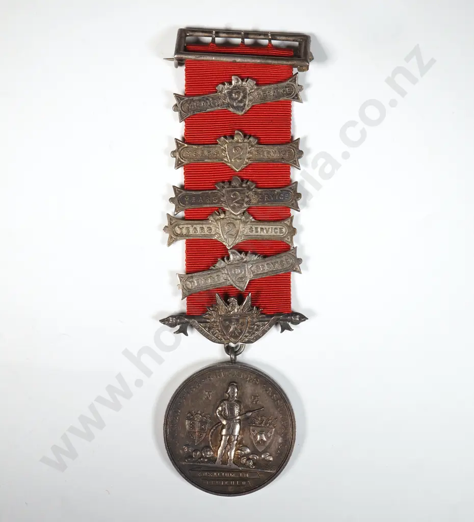 1918 UFBA Medal to W S Watson Greenlane Volunteer Firebrigade - 70.47 Grams Image 1++