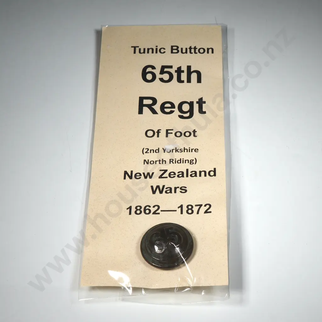 65th Regt New Zealand Wars Button Image 1++