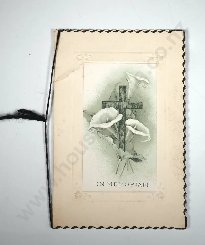 WWI Remembrance Card Private A.J. Bourgeois. Image 1++