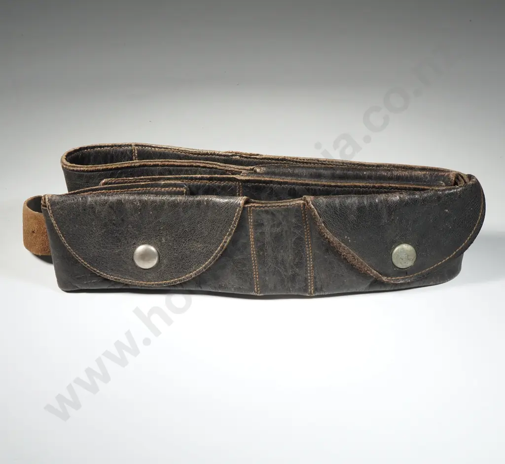 Small Leather Money Belt - Possibly 1940's. Image 1++
