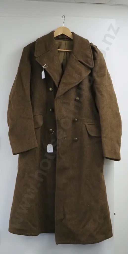 A 1940 Pattern Dismounted Khaki Greatcoat, Size 9, Dated 1942. Image 1++