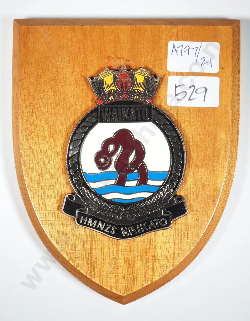 HMNZS Waikato Wall Hanging Plaque  Image 1++